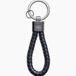 Portachiavi PORSCHE DESIGN CORD pelle blu